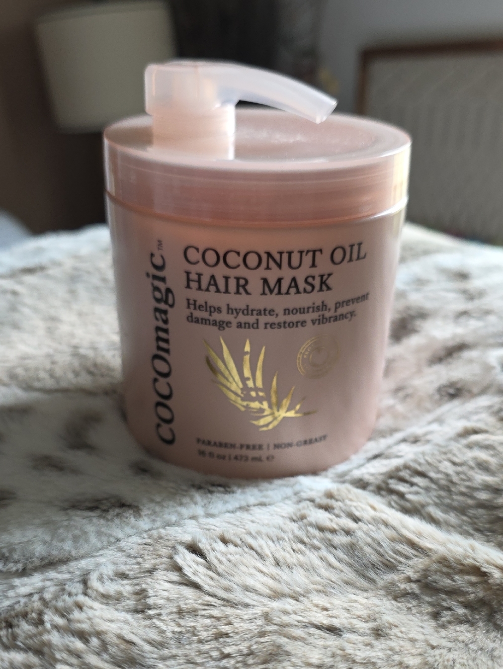 Coconut Oil Hair Mask — Nourishing Pink Hair Treatment